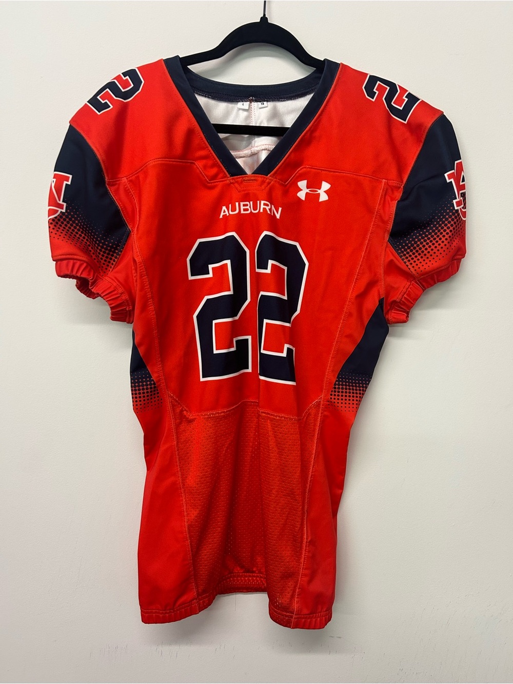 Under Armour Auburn Football Jersey - Orange & Navy #22